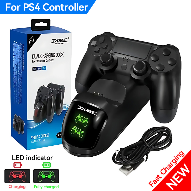 Controller Charging Stand - New PS4 Charging Station Wireless Fast