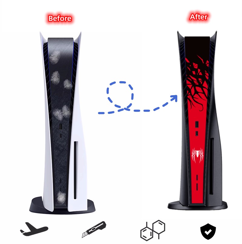 Controller Charging Stand - Integral Middle Skin Stickers for Playstation