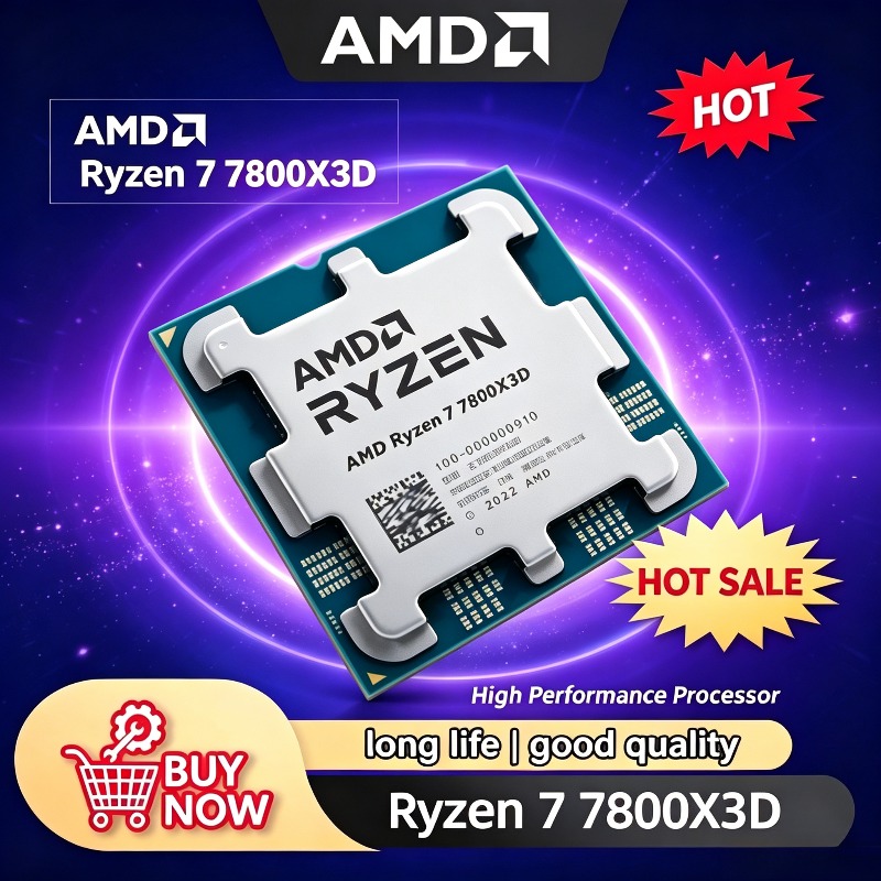 AMD R7 7800X3D CPU 8-Core 16-T - Amd Cpu Ryzen 7 recension och pris