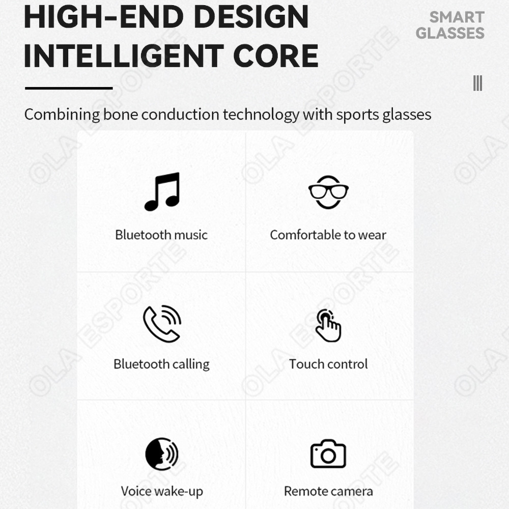 NEW Smart Glasses V5.3 Bluetoo - Esports In Gaming recension och pris