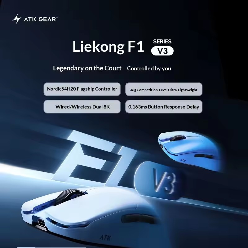 ATK F1 V2/V3 Tri Mode Wireless - Esports In Gaming recension och pris