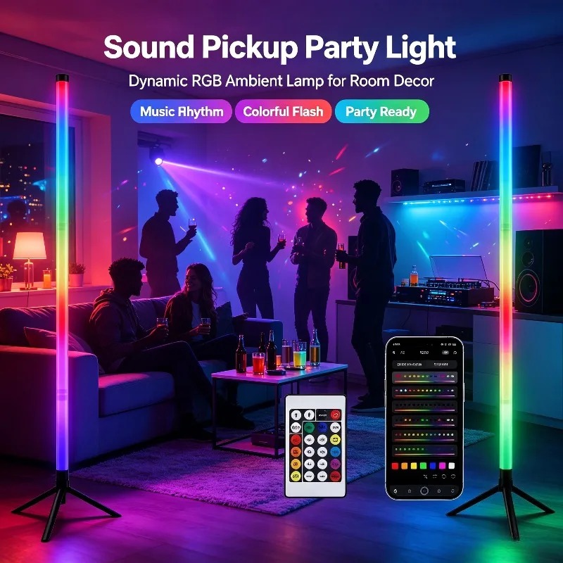 2PCS 120CM RGB Floor Lamp, Sou - Esports In Gaming recension och pris